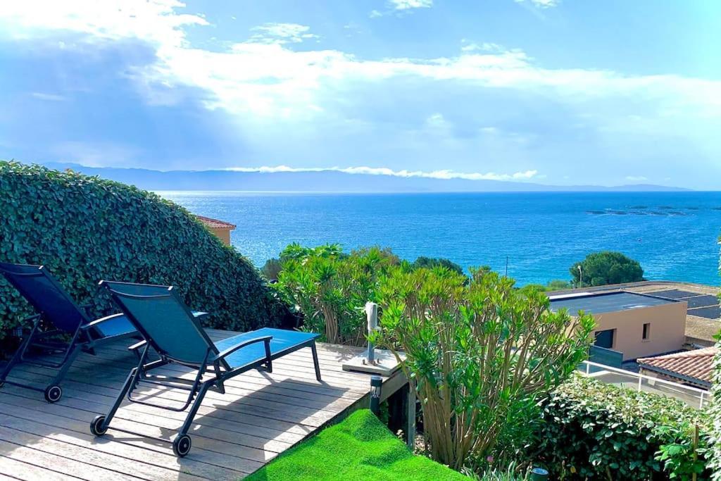 Ajaccio Maison Bord De Mer Dans Residence Avec Piscine Экстерьер фото